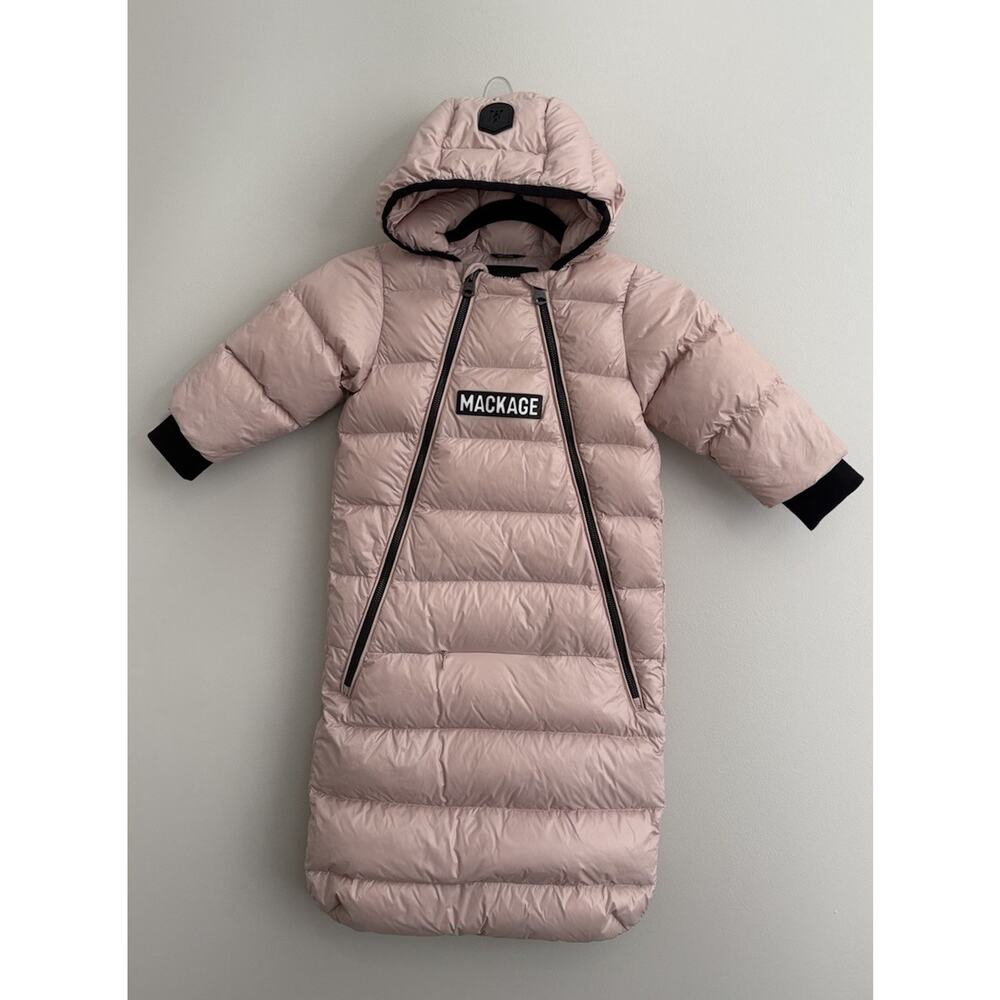 Mackage Unisex Allie Quilted Down Bunting Bag Petal Pink 18 Months READ